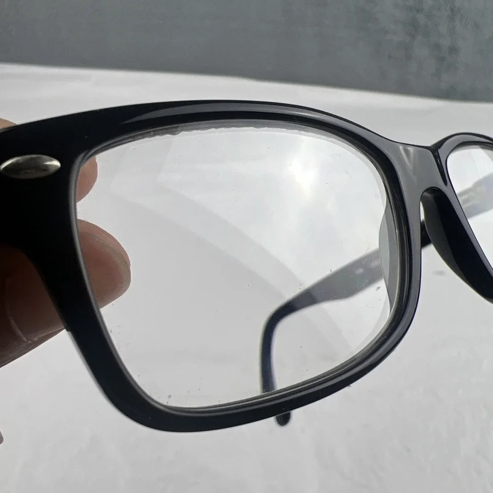 Ray Ban RB1531 3748 Black & Blue Youth Eyeglasses FRAMES ONLY 48-16-130 EUC